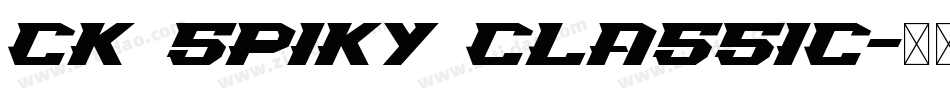 CK Spiky Classic字体转换